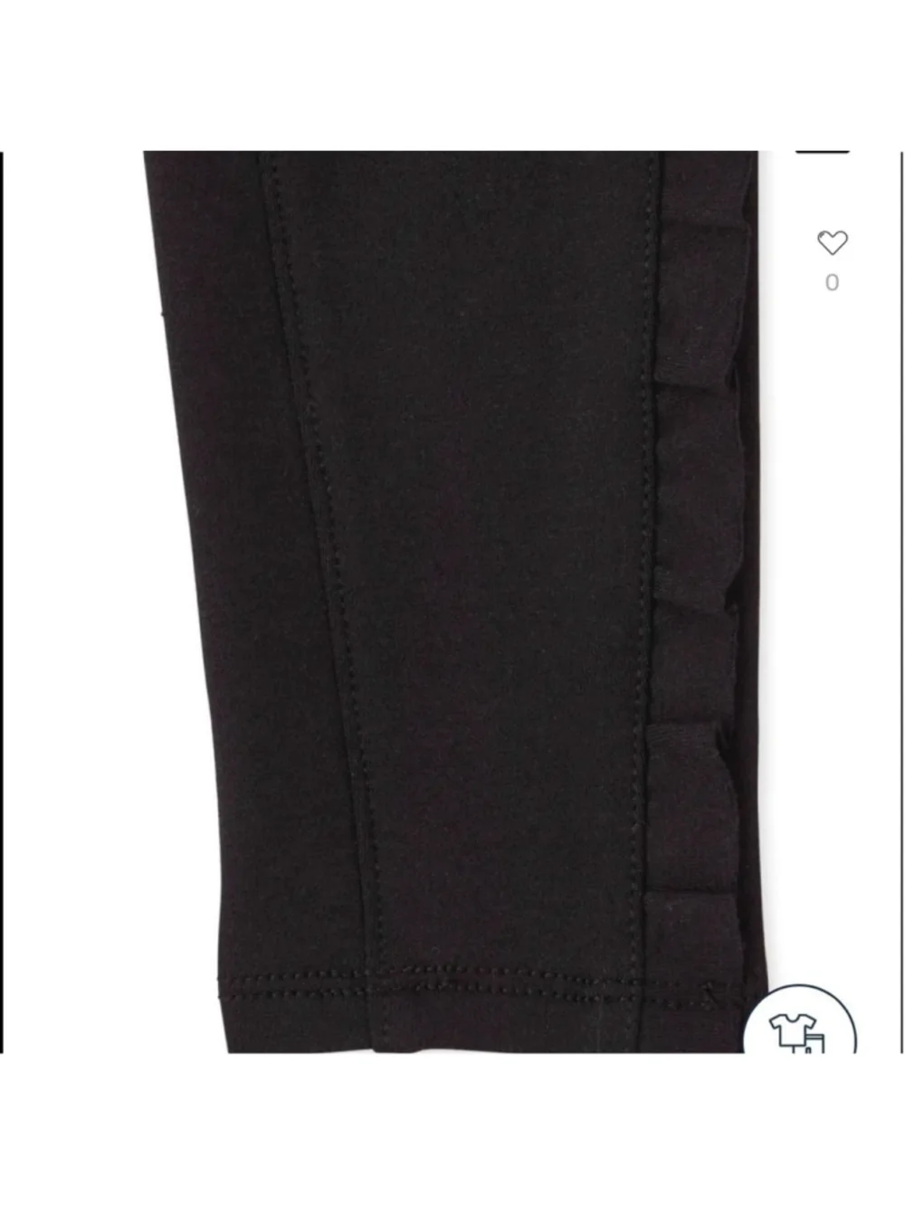 NWT The Children’s Place Girls Ruffle Ponte Knit (thick) Pull On Leggings 6x/7